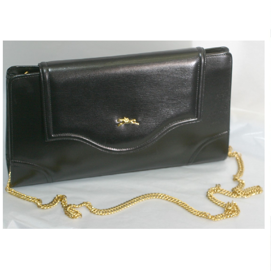 ロンシャン ロゴタイプ セカンドバッグ レザー メンズ LONG CHAMP ロンシャン クラッチバッグ セカンドバッグ