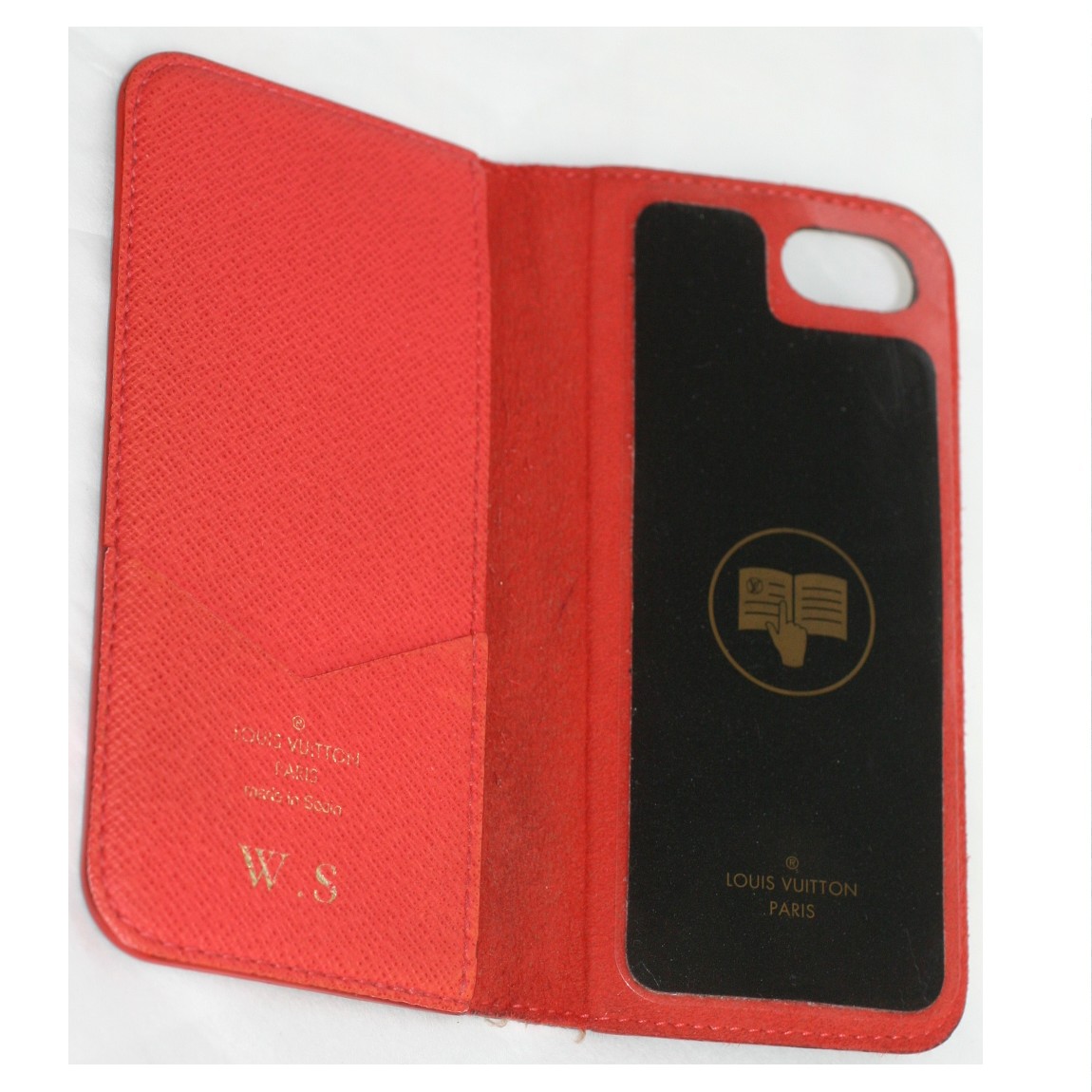 【中古】本物可L/Vモノグラム柄iPhone7カバーM61907 サイズW7H14,5cm ○C13-316｜質カラーズ