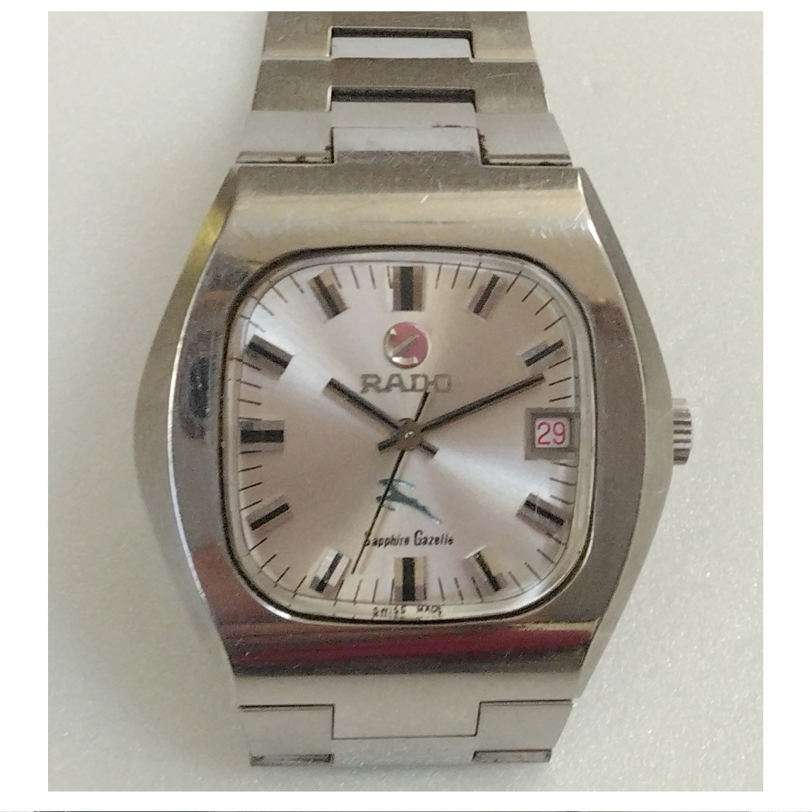 【RADO】メンズ　自動巻き　腕時計　マンハイム　702 OH済み ラドー マンハイム702 1970年代 9面カットガラス 腕時計