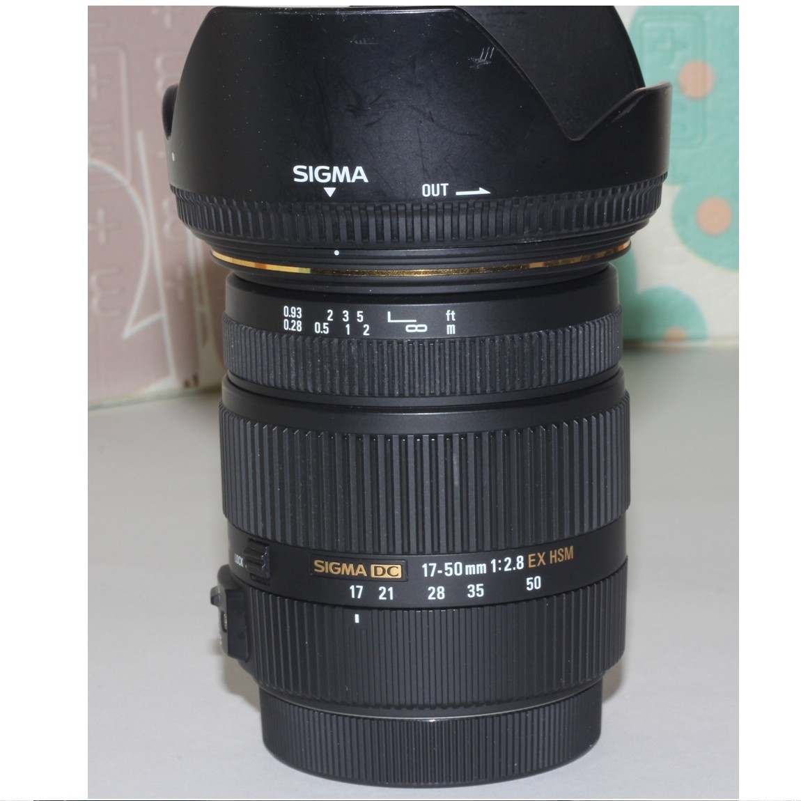 【中古】本物ほぼ新品シグマのキャノン用AFズームレンズ17-50mm F2,8 EX DC OS HSM 1ヶ月保証付き 〇F20-4-1|質カラーズ