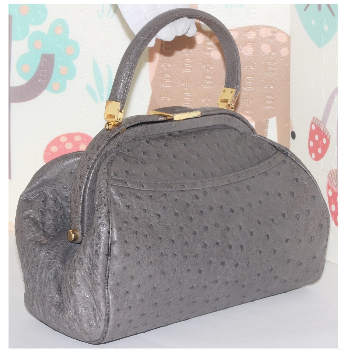 【中古】本物美品BIANCHI＆NARDIビアンキ＆ナルディのビンテージのイタリー製女性用の収納力抜群のハンドバッグ兼小ぶりの旅行鞄 サイズW31H16,5D12cm 〇C14-80  保管場所2-18