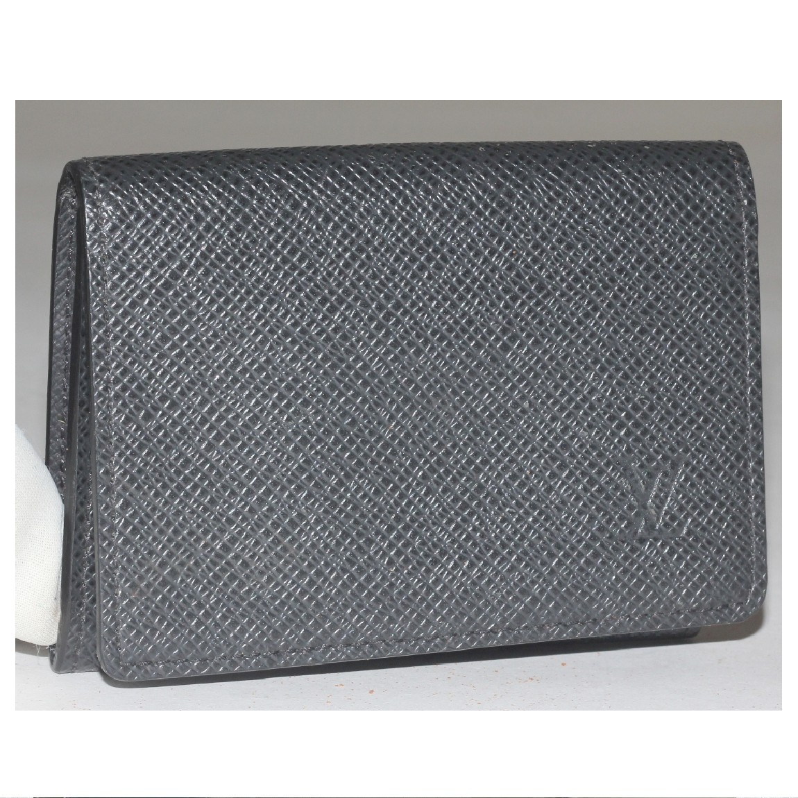 【中古】本物新品未使用L/Vタイガの紳士用のアルドワーズ(黒色)のカードケースM30922 サイズW10,5H8cm 〇C21-2|質カラーズ
