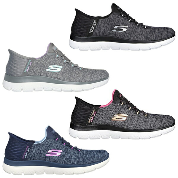 手を使わずに履ける スケッチャーズ skechers スニーカー レディース 149937w スリップインズ サミッツ ダズリング ヘイズ Summits Dazzling Haze 疲れない