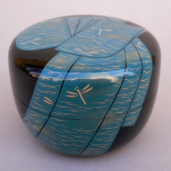 楽天市場】茶道具 棗 なつめ 海松蒔絵一閑溜面中次 淡々斎好写 小林雄