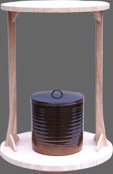 楽天市場】【茶道具】【棚物】利休好み桐丸卓（ボール箱）【送料代引き