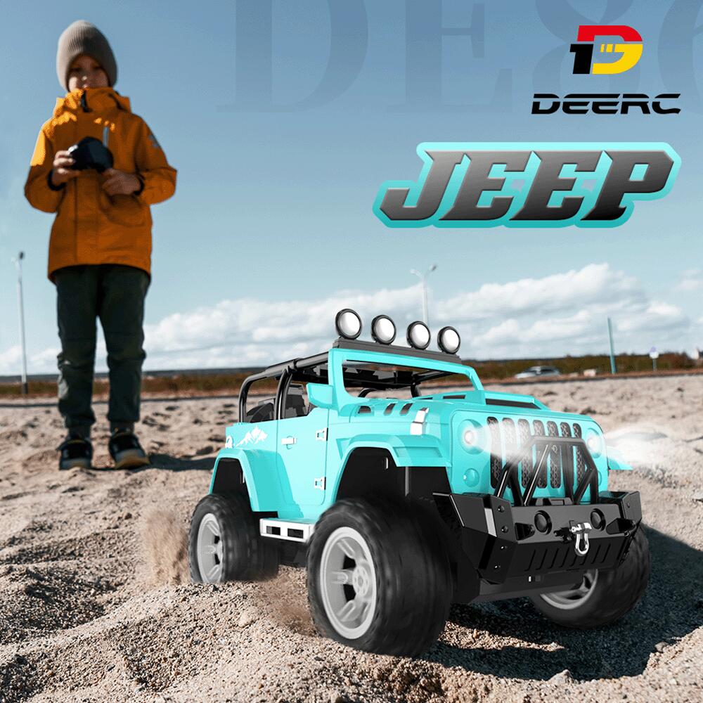 【20%OFFクーポン】DEERC ラジコン ラジコンカー 子供 オフロードカー 人気 1/16スケール RCカー リモコンカー 360°回転可能 技適マーク取得済 車 コントローラー 贈り物 進学祝い 入学祝い こどもの日 ラジコンカー おすすめ 子供 プレゼント