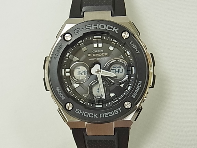 未使用 GST-W300-1AJF g-shock g-steel 黒 銀 | labiela.com