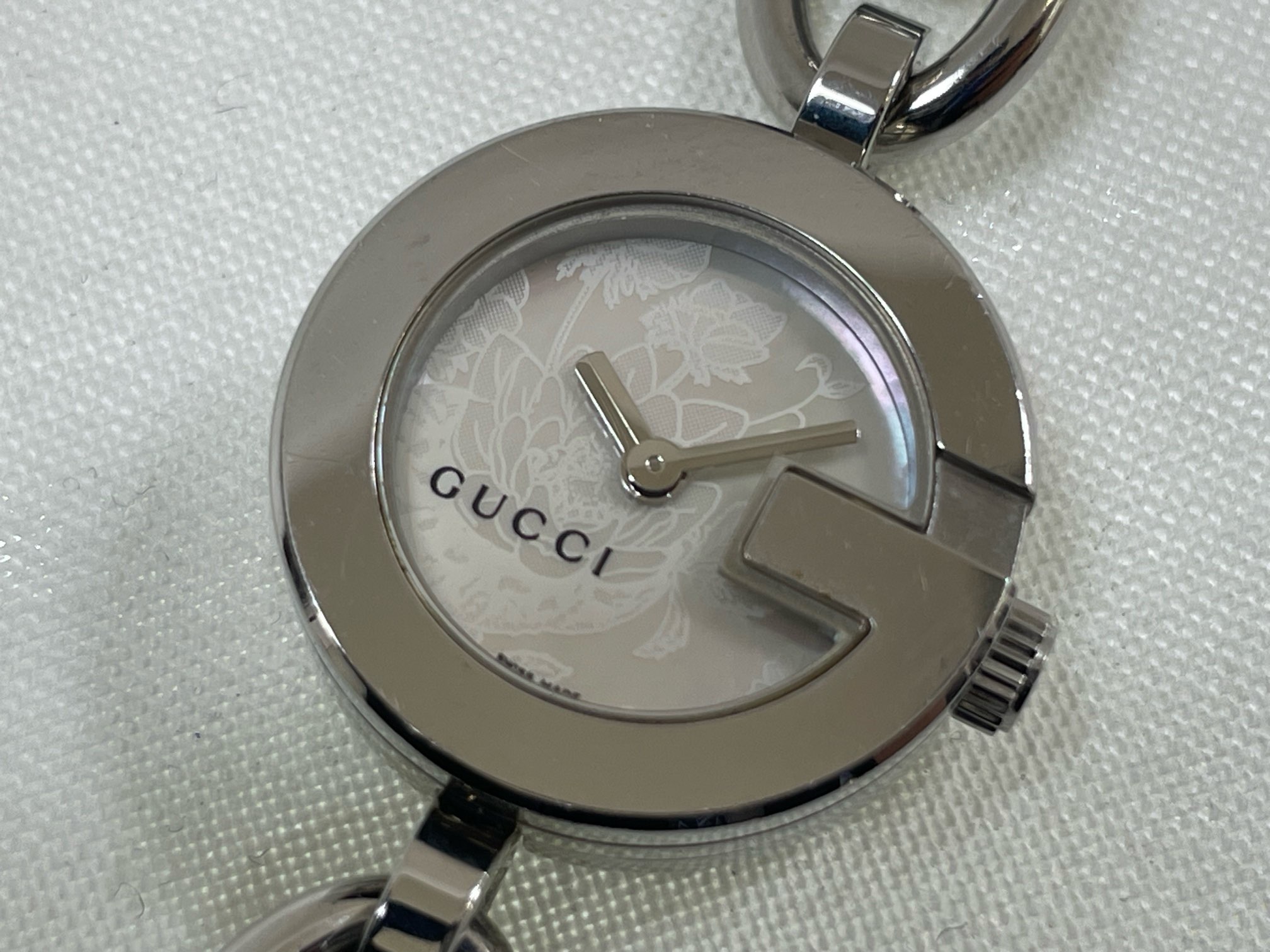 楽天市場】【ウォッチ】GUCCI グッチ キオド シェル文字盤 3PD