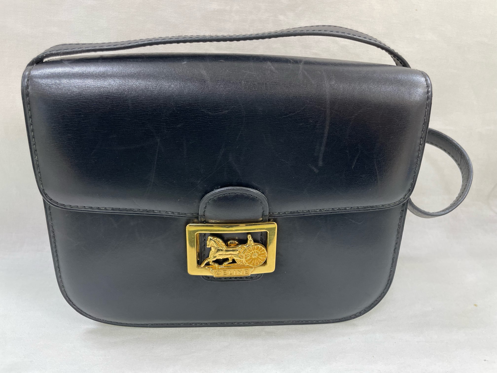 セリーヌ CELINE ヴィンテージショルダーバッグ 【中古】 【バッグ】 【送料無料】
