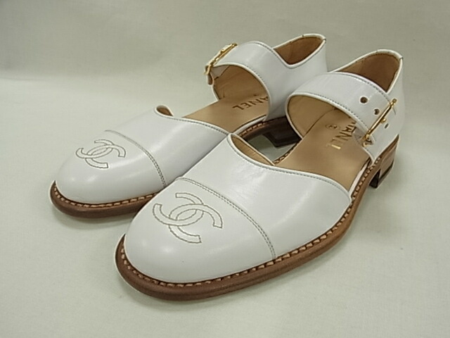 CHANEL シャネル キャビアスキン マトラッセ フッドヘット サンダル 36 re-cha-sl-w-00274_7.jpg