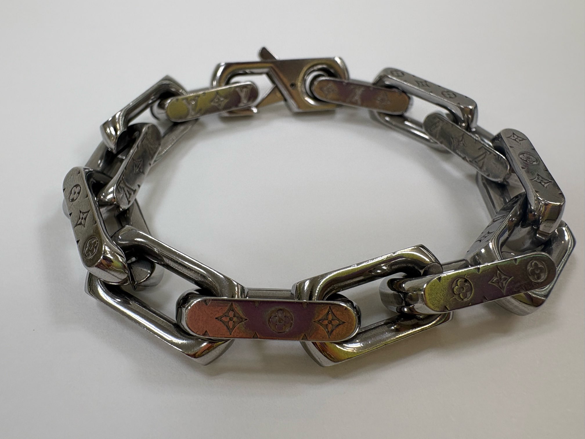 LOUIS VUITTON モノグラム コリエ チェーンブレスレット Ｍ 楽天市場】ルイ・ヴィトンコリエ チェーンブレスレット