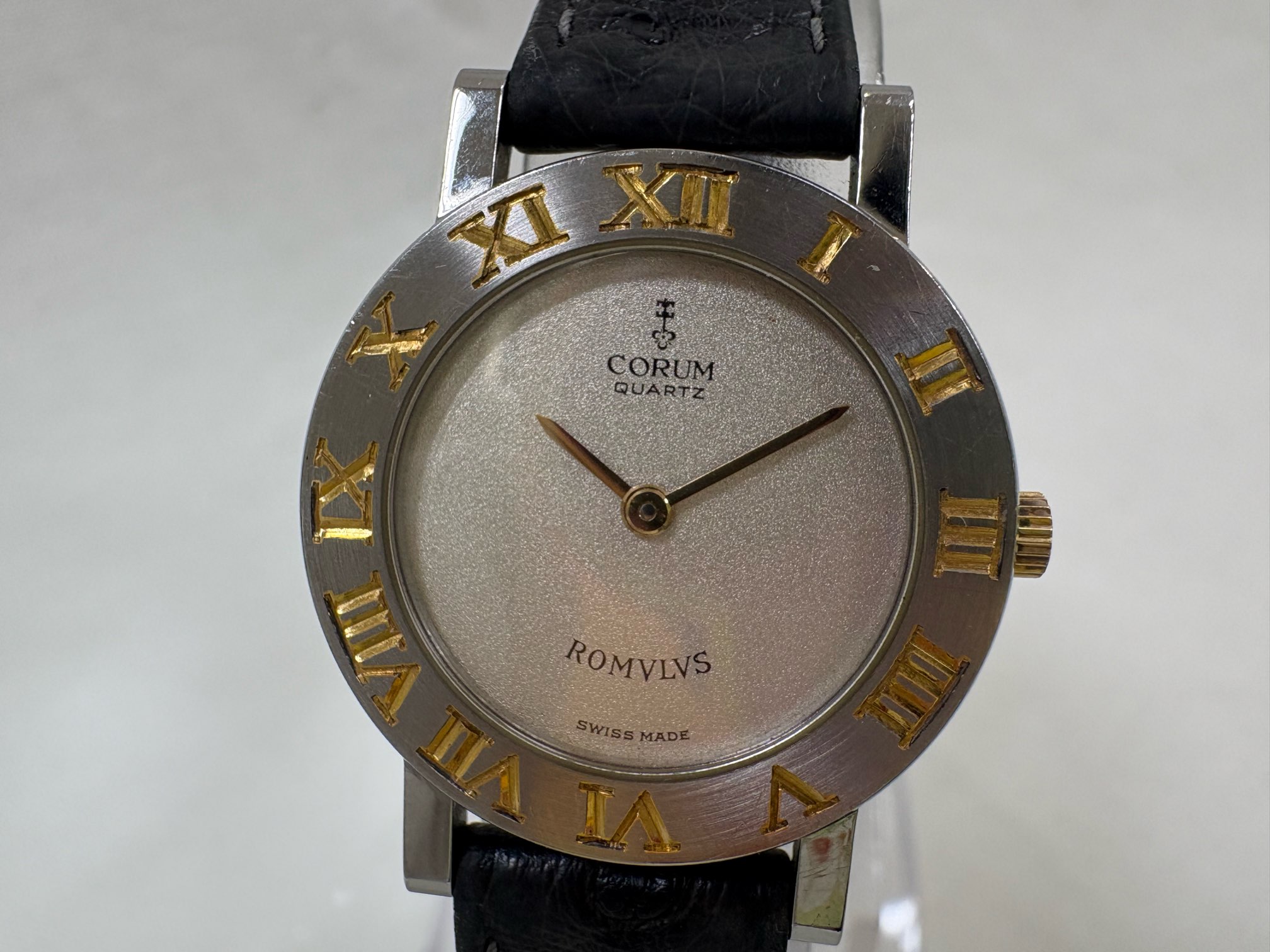 コルム 腕時計 ロムルス プラチナ950 メンズ クォーツ 中古品(16035) CORUM コルム ロムルス Pt950 プラチナ 無垢 メンズ クォーツ 時計