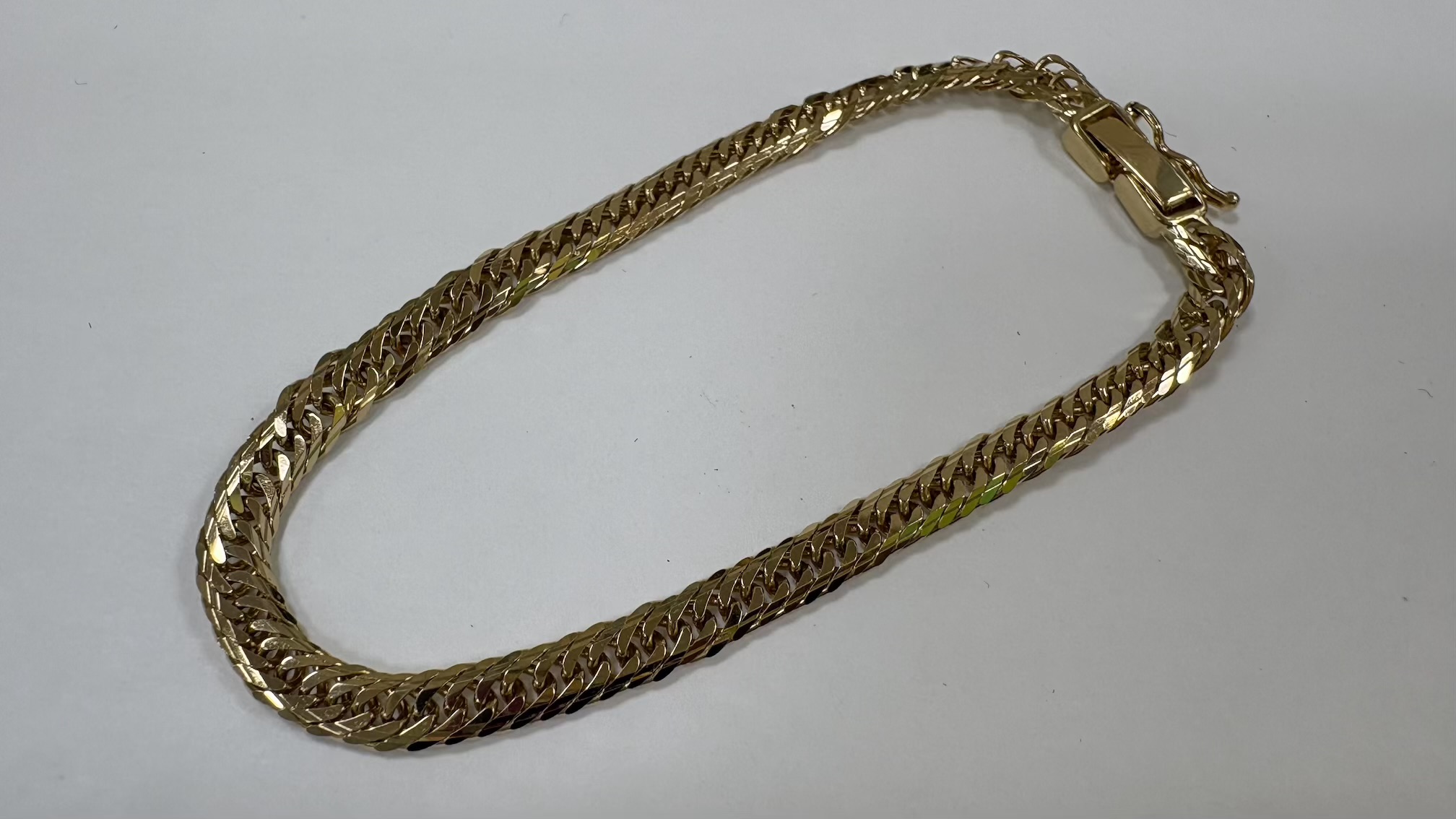 ノンブランドジュエリー 16面トリプル喜平ブレスレット Mカット K18イエローゴールド 【中古】 【ネックレス】 【送料無料】