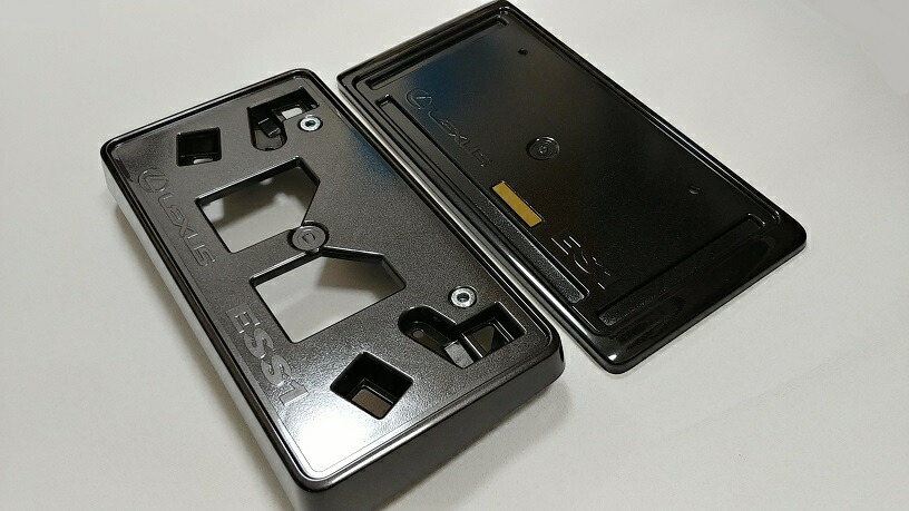 ♪美品 レクサス LS 純正 OP メッキ ナンバー フレーム 枠 GS IS ES HS SC RC RX NX CT フロント リヤ共通 マラソン期間中 ポイント3倍 11⁄4 20:00~11⁄11 23:59