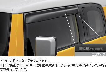 【トヨタ純正】　サイドバイザー [RVワイドタイプ]　★ＦＪクルーザー GSJ15W★