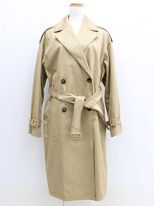 マックスマーラ MaxMaraトレンチコート 36 レディース ベージュ【中古】★