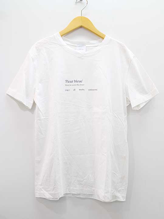 パトゥ Fleur bleueTプルオーバー S レディース 白いこと【中古】★