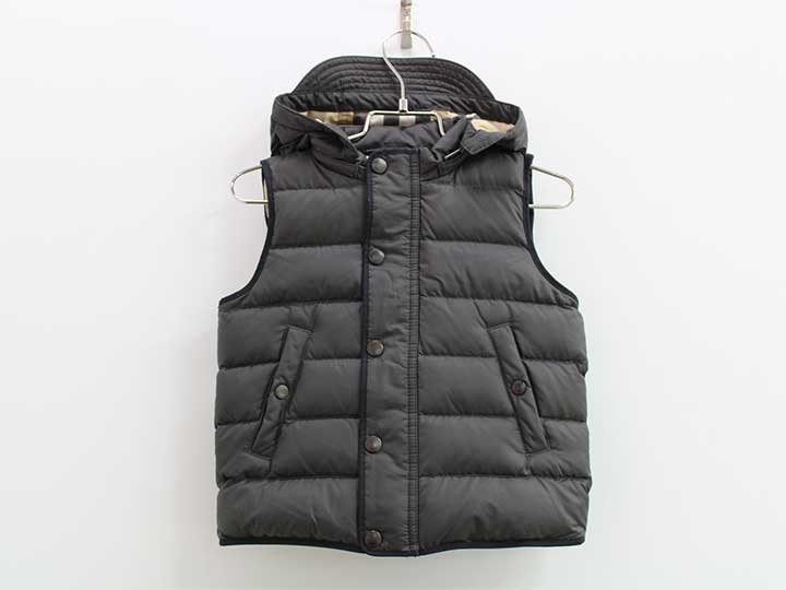 Burberryダウンベスト リバーシブル チェック ダウンベスト (サンドベージュ) - メンズ