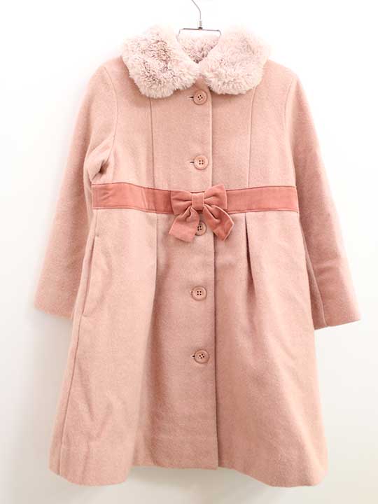 楽天市場】【familiar】ファミリア チェック ウールコート 赤 120cm