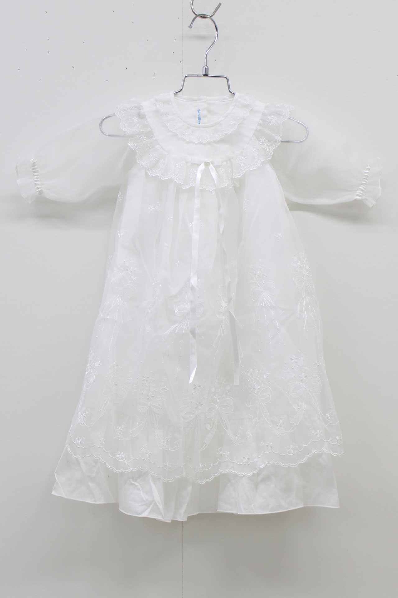 ファミリア セレモニードレス×帽子セット 50cm キッズ 男児 女児 白【中古】【ネット限定】▽|セカンズ&キッズセカンズ