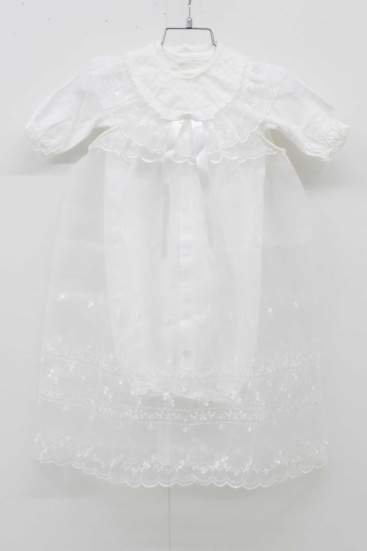 ミキハウス セレモニードレス4点セット 50cm/50-60cm キッズ 男児 女児 白【中古】【ネット限定】▽｜セカンズ＆キッズセカンズ