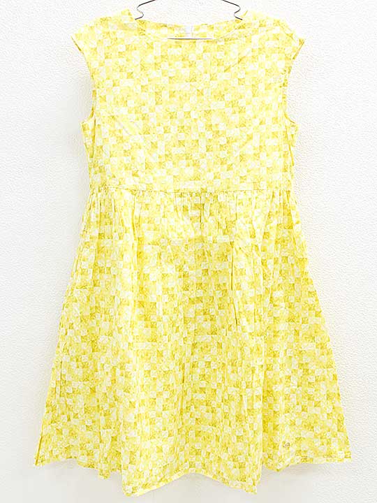 夏物 新入荷 タルティーヌエショコラ Tartine Et Chocolat 140cm ノースリーブワンピース 黄色 中古 子供服 キッズ Kids ジュニア 女の子 夏 Runawayapricot Com