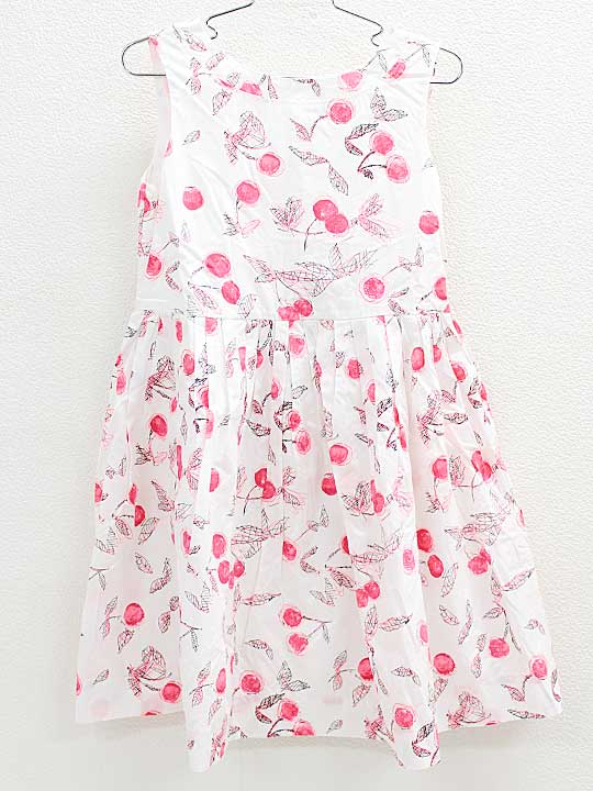 夏物 新入荷 ボンポワン/BONPOINT 140cm ノースリーブワンピース 白 