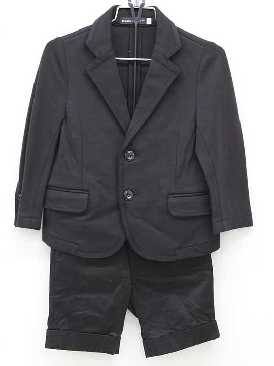 楽天市場】〔ベベ/BeBe〕120cm スーツ 黒 フォーマル 卒園式 入学式