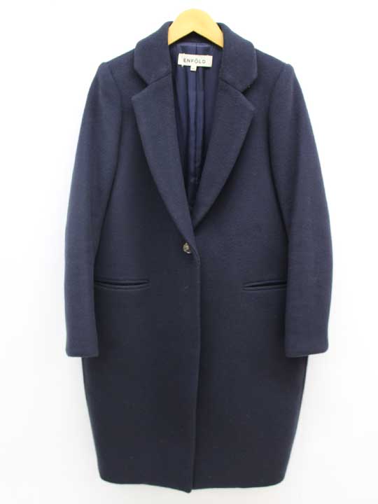 楽天市場】ENFOLD エンフォルド 16AW ウールチェスターコート グレー