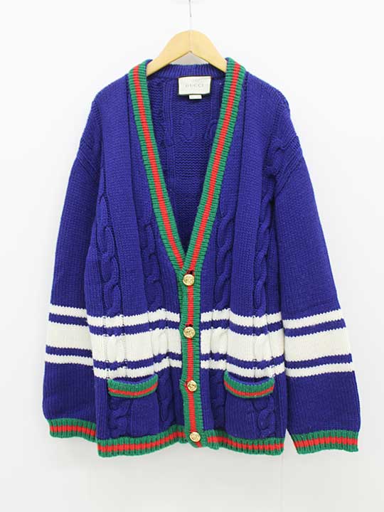 楽天市場】GUCCI グッチ/リバーシブルGGモヘアウールカーディガン・BE