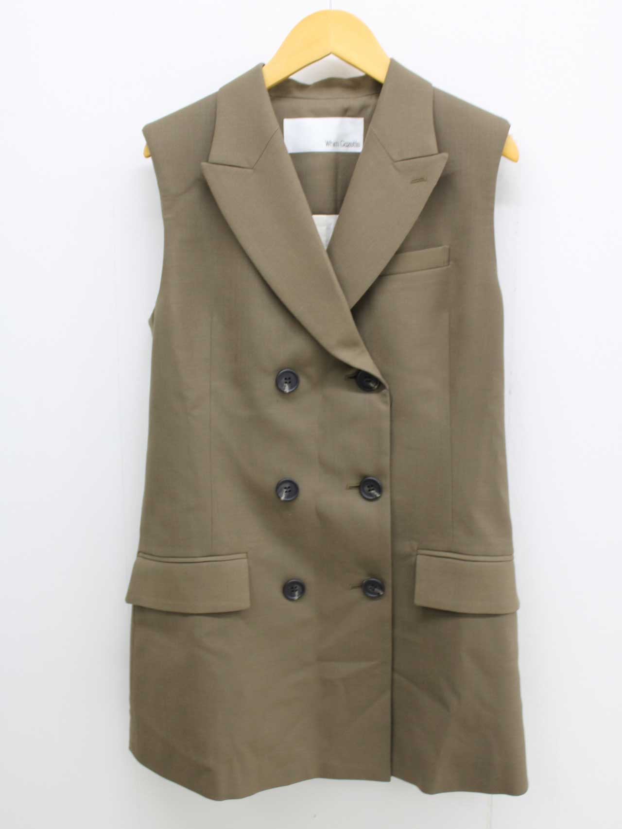 【値下げ】ウィムガゼット ペプラムジレ Ｆ レディース ベージュ【中古】‡
