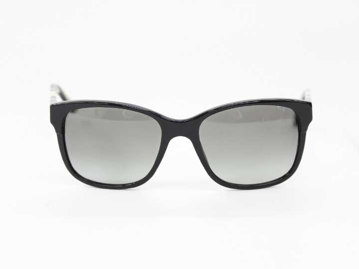 ヴェルサーチ サングラス55□18 レディース ブラック/黒×ゼブラ柄【中古】‡