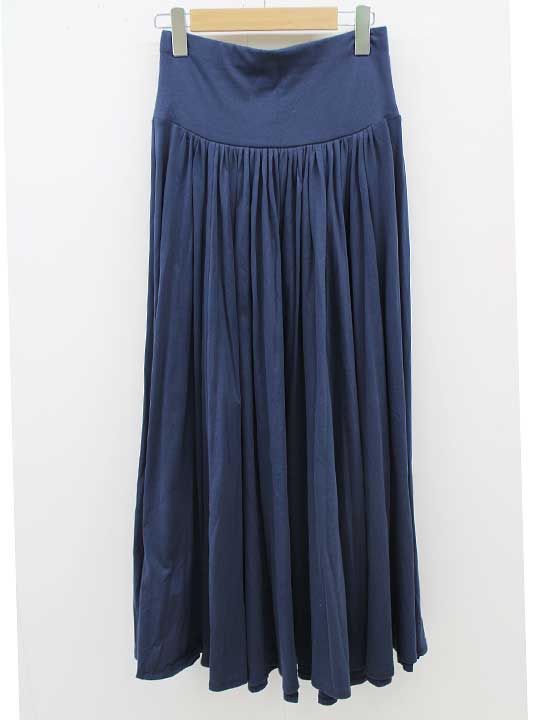 スリードッツ エリオポール別注NewSandedJerseyLongSkirt/ロングスコート 6 レディース 米国海軍/紺【中古】‡