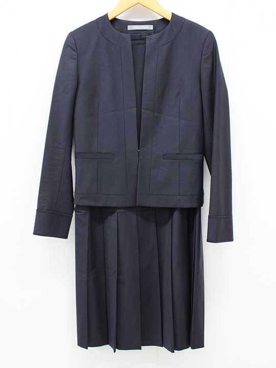 セオリーリュクス EXECUTIVE LAZARO/アンサンブルスーツ JK:36 PO:38 レディース ネイビー/濃紺【中古】【新入荷】 &Dagger;｜セカンズ＆キッズセカンズ