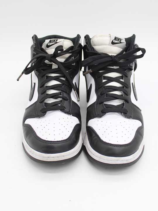 ナイキ DUNK HIGH RETRO/BLACK WHITE/ダンクハイスニーカー 27cm メンズ ブラック&times;ホワイト/黒&times;白【中古】【新入荷】 &Dagger;｜セカンズ＆キッズセカンズ