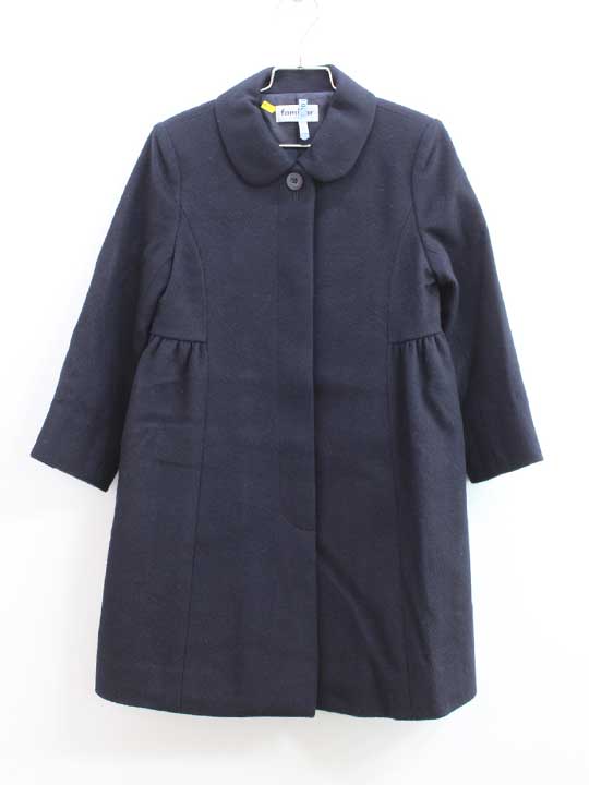 楽天市場】【familiar】ファミリア チェック ウールコート 赤 120cm