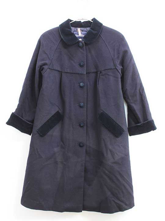 楽天市場】【familiar】ファミリア チェック ウールコート 赤 120cm