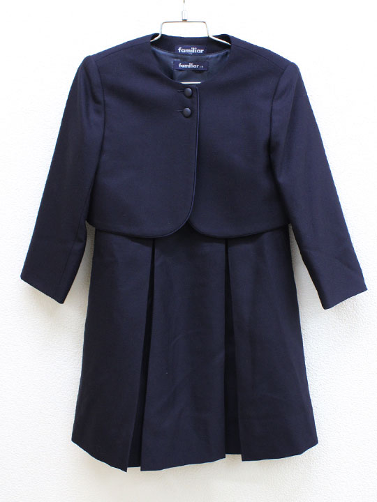 ファミリア　アンサンブル　フォーマル　受験　面接　女子　125㎝ 楽天市場】【新規値下げ!】〔ファミリア/familiar〕125cm アンサンブル