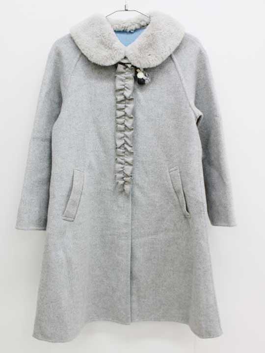 楽天市場】【familiar】ファミリア チェック ウールコート 赤