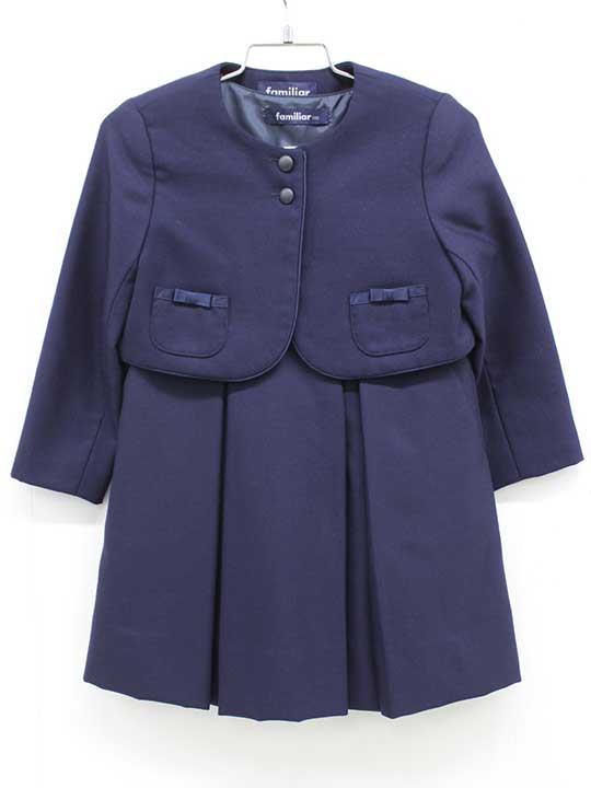 【SALE!】ファミリア アンサンブル 100cm キッズ 女児 濃紺【中古】≪｜セカンズ＆キッズセカンズ