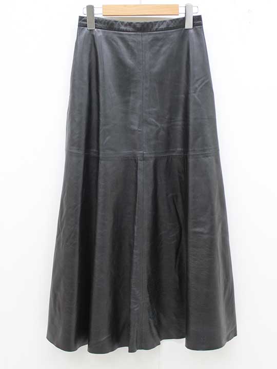 【百貨店SALE】ブレンヘイム なめし革スコート S レディース 黒いこと【中古品】■
