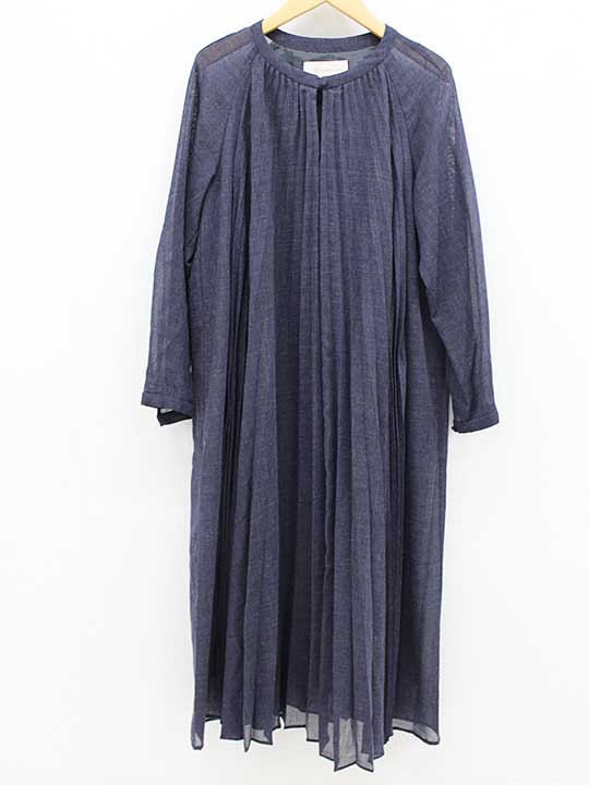 デミキッテ プリーツワンピース F レディース ネイビー【中古品】■