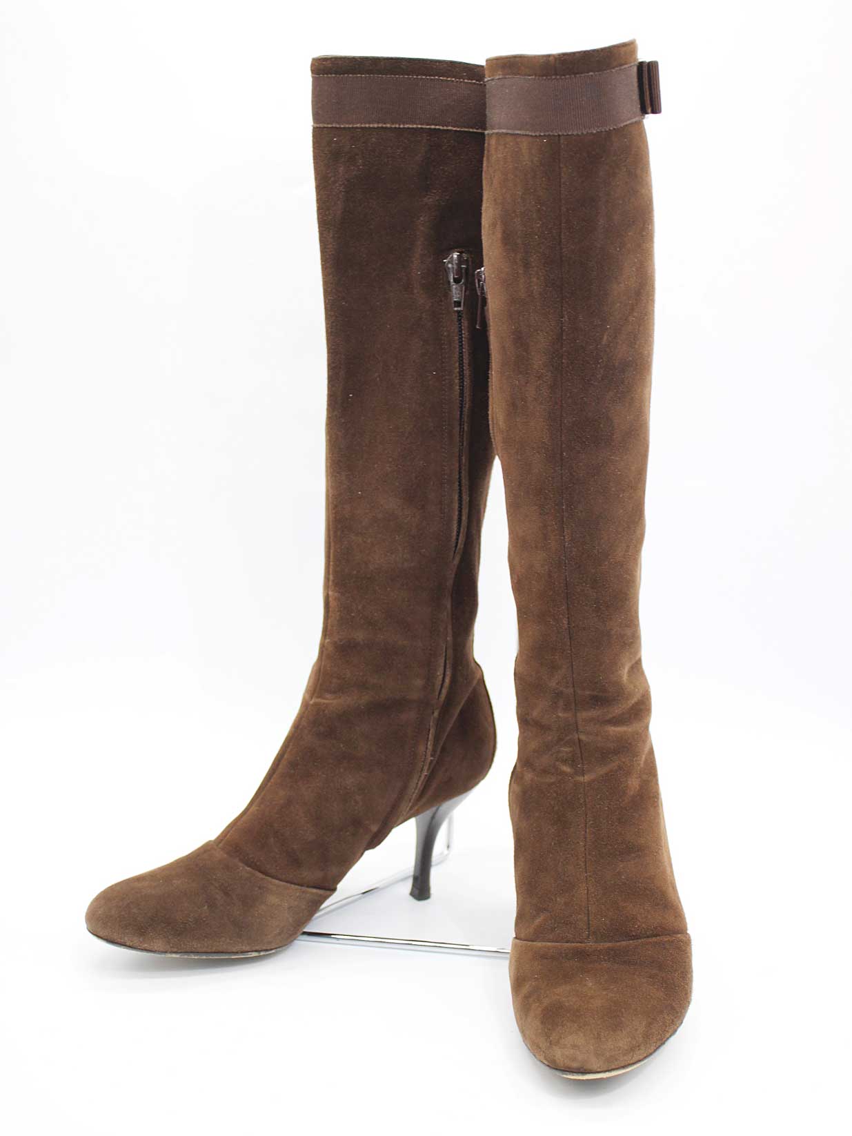 値下げ！新品未使用　フェラガモ　ブラウン スエード ロングブーツ 楽天市場】【楽天スーパーSALE 最大50％OFF】【中古】 サルヴァトーレ