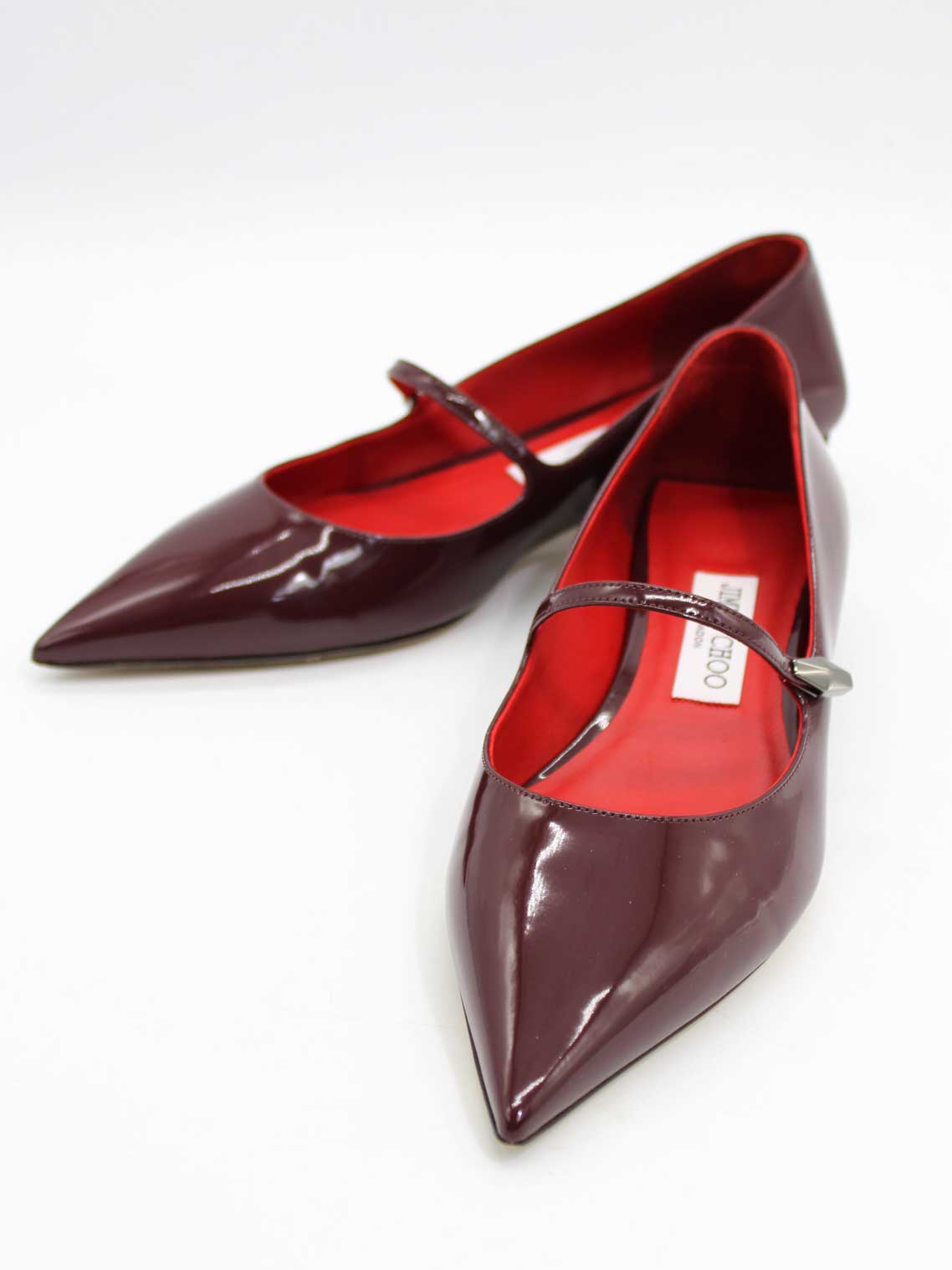 【値下げ】ジミーチュウ CAROLYN FRAT ポインテッドパンプス 38 レディース ボルドー【中古】 † 24,747円