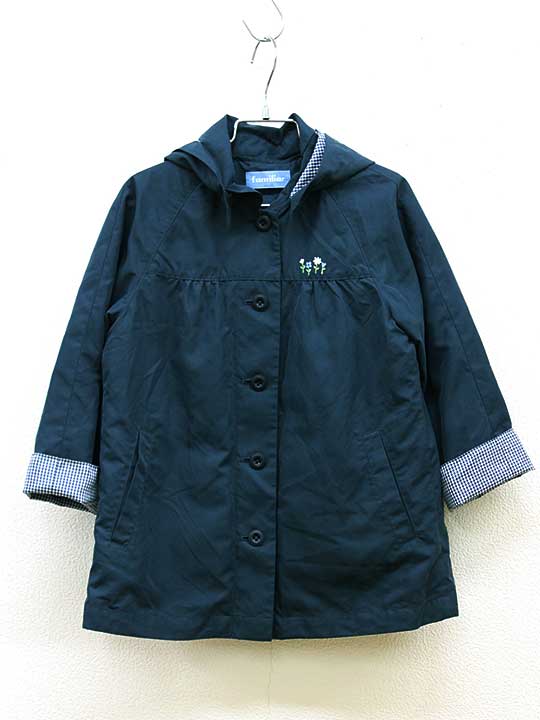 familiar　新品同様　男女兼用　ネイビーコート　2way　120　お受験 familiar 新品同様 男女兼用 ネイビーコート 2way 120 お受験
