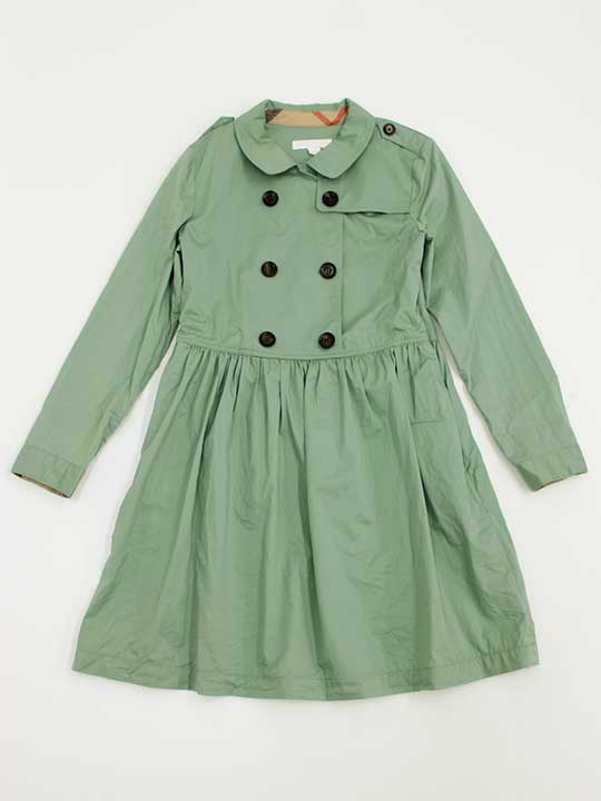 最安値で ワンピース Kids キッズ Used 子供服 グリーン 中古 長袖ワンピース Sale バーバリー Burberry 140cm 10y ジュニア 春秋 女の子 Www Mekatronik Org Tr
