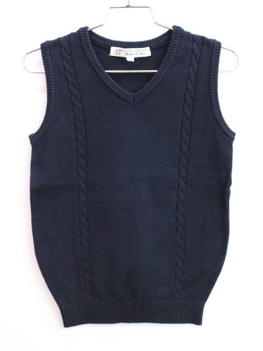 楽天市場】△ファミリア/familiar△90cm ニットベスト 濃紺 フォーマル