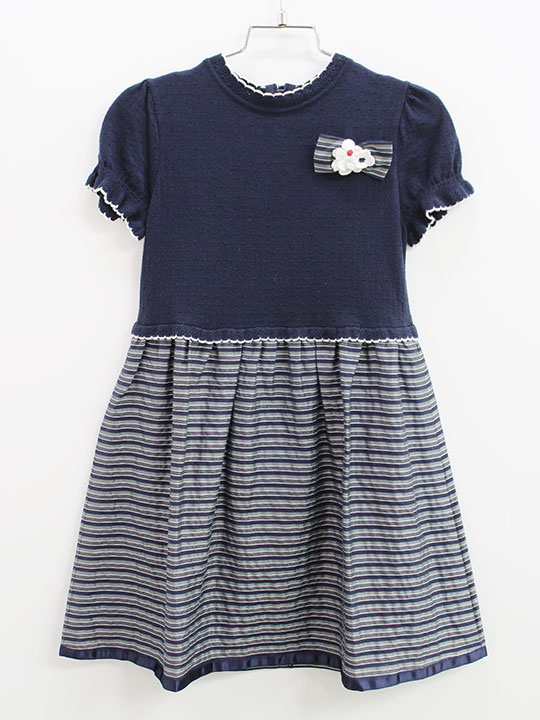 楽天市場】□ファミリア/familiar□100cm ワンピース 紺 フォーマル