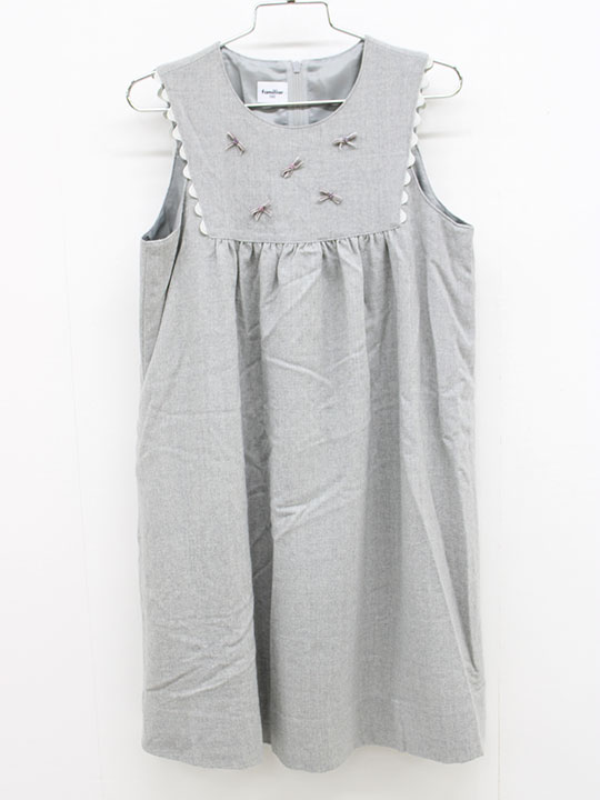 楽天市場】□ファミリア/familiar□100cm ジャンパースカート グレー