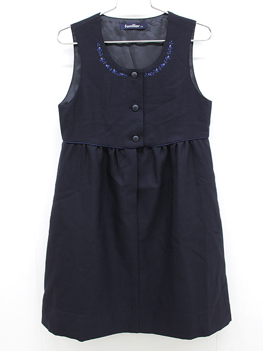 【現行品•新品未使用】ファミリア ネイビー ジャンパースカート 120cm ジャンパースカート | ファミリア公式サイト